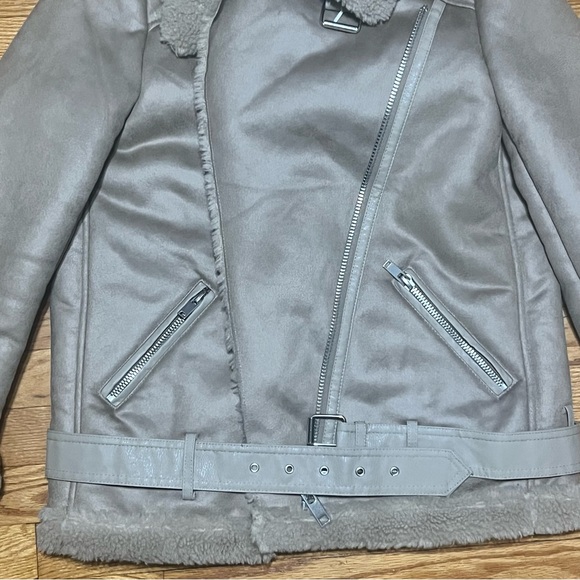 Zara Double Faced Jacket Tan Size Small Great Condition - Picture 14 of 14